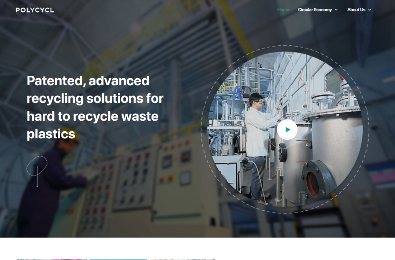 Website screenshot of polycycl_com